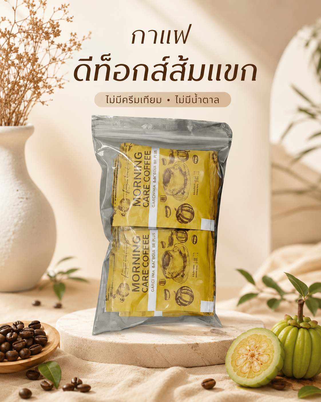 กาแฟดีท็อกส์ส้มแขก